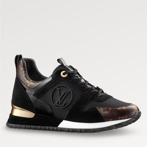 Louis Vuitton Black & Monogram Run Away Trainer Sneaker